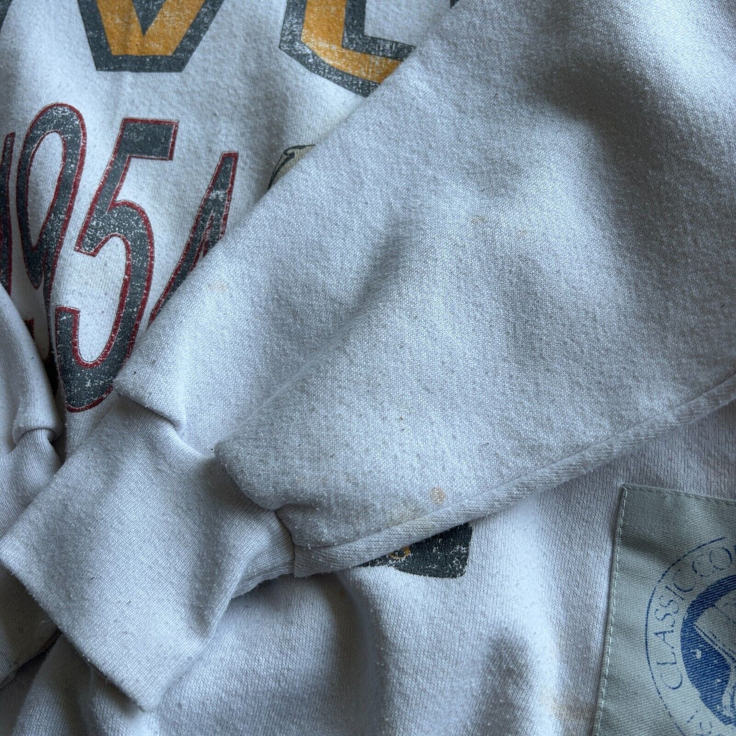 VINTAGE 90s | College Football WVU Crew Sweater sz XL