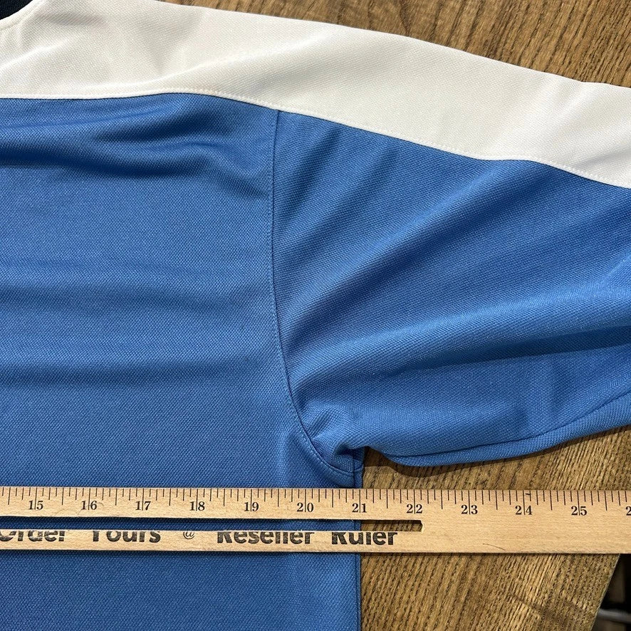 1990s | Team NIKE Two Tone V-Neck Jersey T-Shirt sz M/L