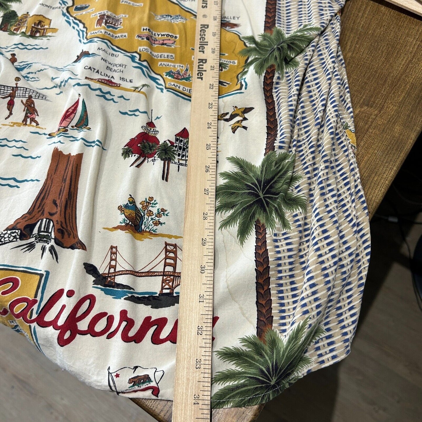 VINTAGE 80s 90s | California Rayon Short Sleeve Button Down Shirt sz XXL