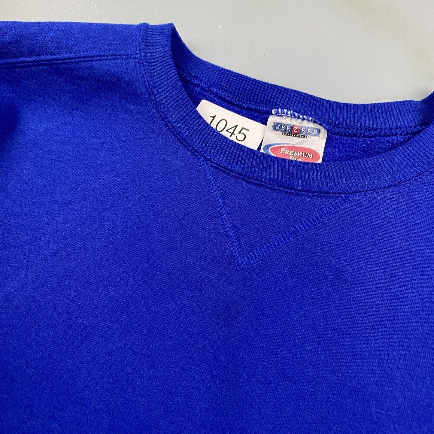 VINTAGE Blank Blue Jerzees Crewneck Sweater sz XL Men Adult