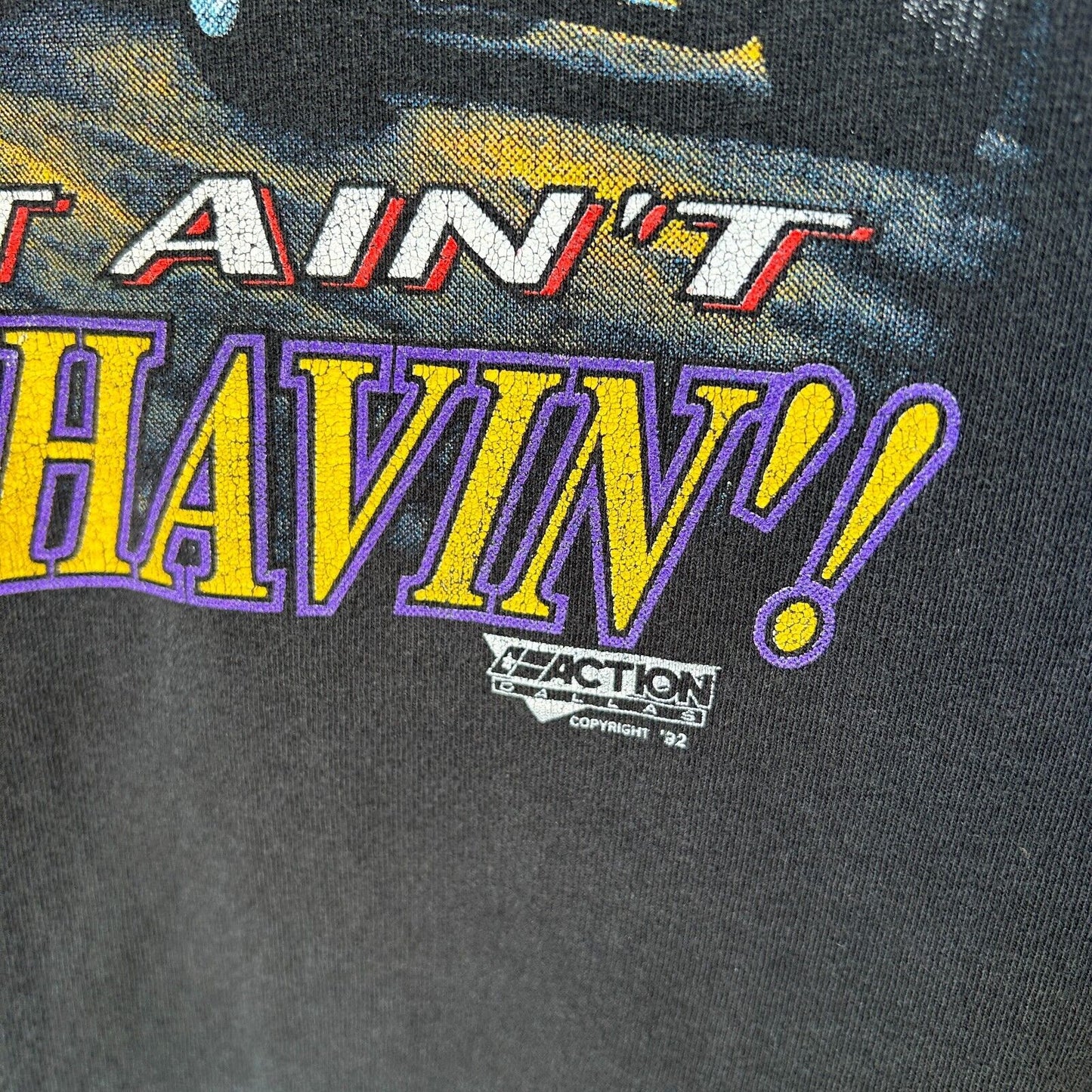 VINTAGE 90s | If You Cant Race It Or Take It To Bed Faded Car T-Shirt sz XL
