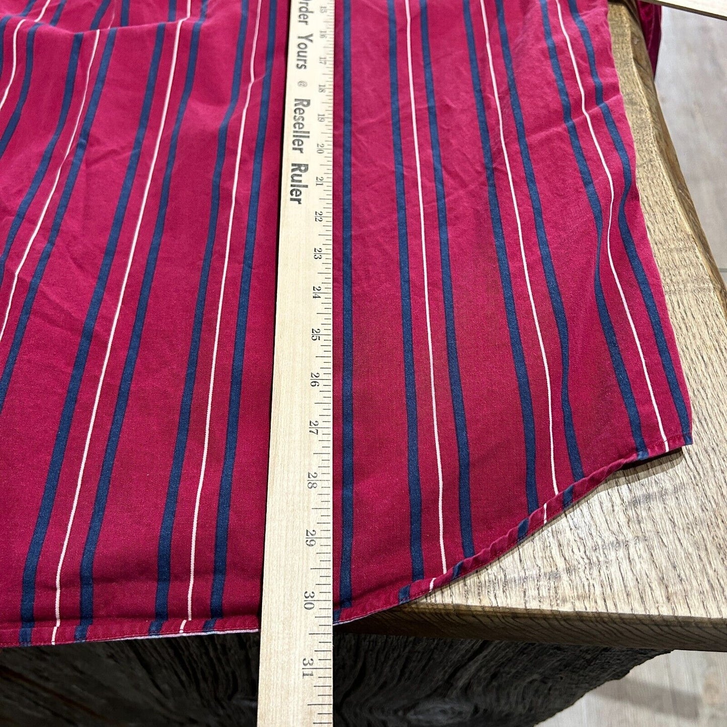 VINTAGE | Tommy Hilfiger Crest Vertical Striped Button Down Shirt sz L