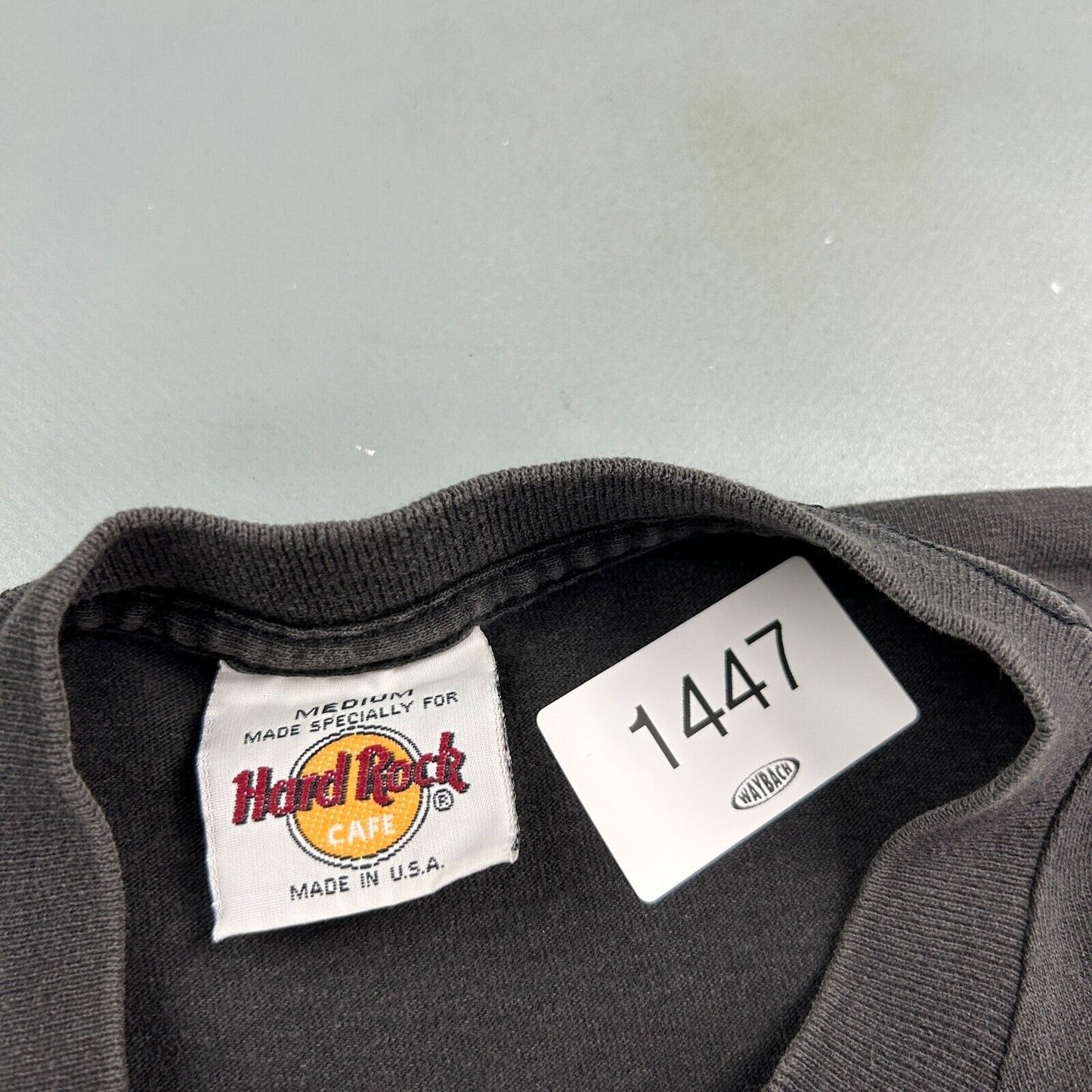 VINTAGE 90s Hard Rock Cafe San Antonio Black T-Shirt sz Medium Adult