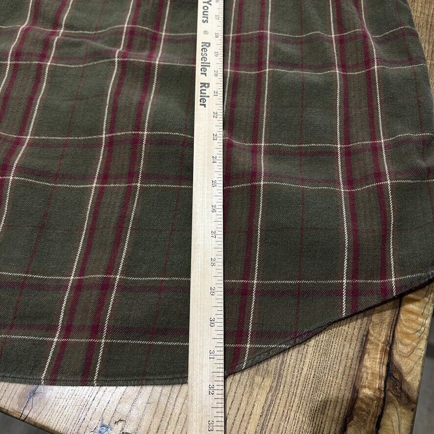 VINTAGE | G.H Bass & Co Earth-tone Plaid Button Down Shirt sz XL