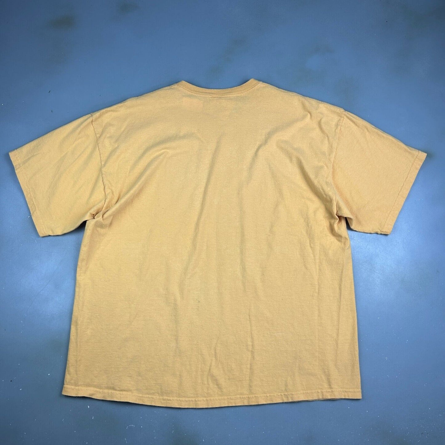 VINTAGE | Teach A Man To Fish Yellow Quote T-Shirt sz XXL Men Adult