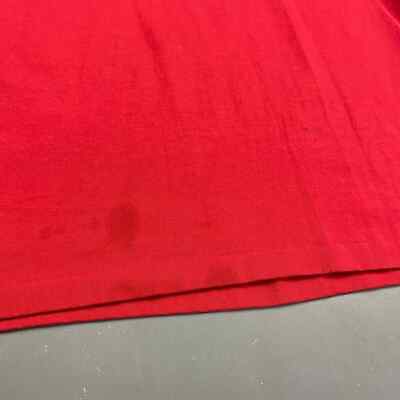 VINTAGE 90s Paramount Communications Company Red T-Shirt sz Large Adult