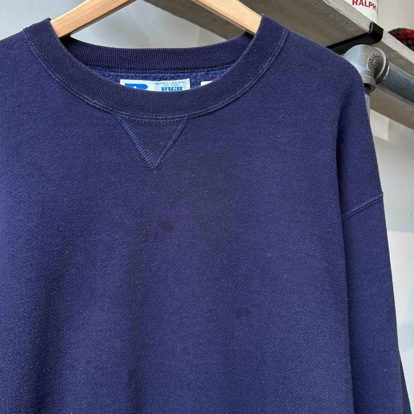 VINTAGE 90s | Kalamazoo College Russell Athletic Crew Sweater sz L