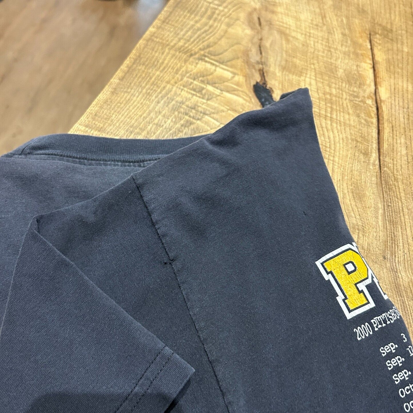 VINTAGE | Pittsburgh Steelers Football Schedule T-Shirt sz XL