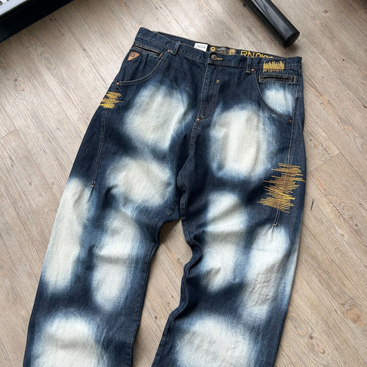 VINTAGE Y2K | Akademiks Baggy Denim Jeans Pants sz W40 L34