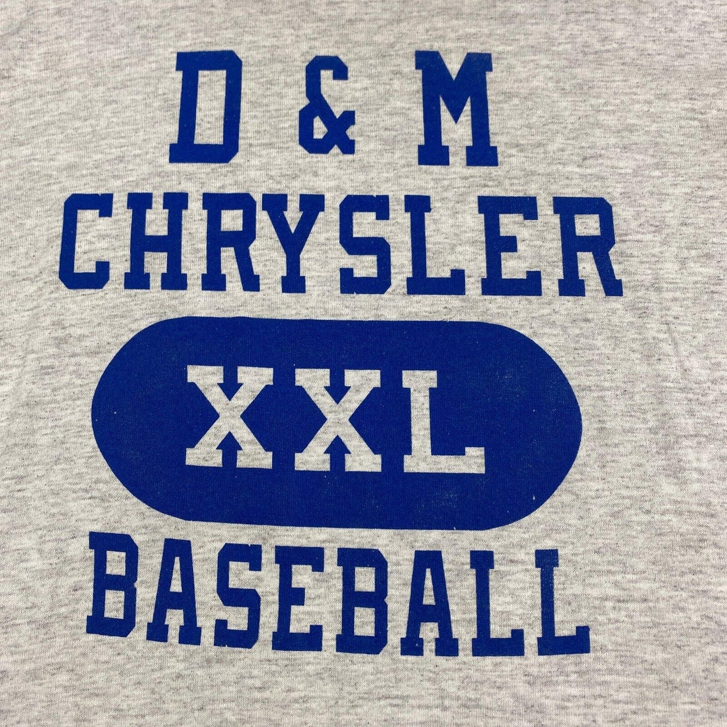 VINTAGE 90s D&M Chrysler XXL Baseball Russell T-Shirt sz Large Adult
