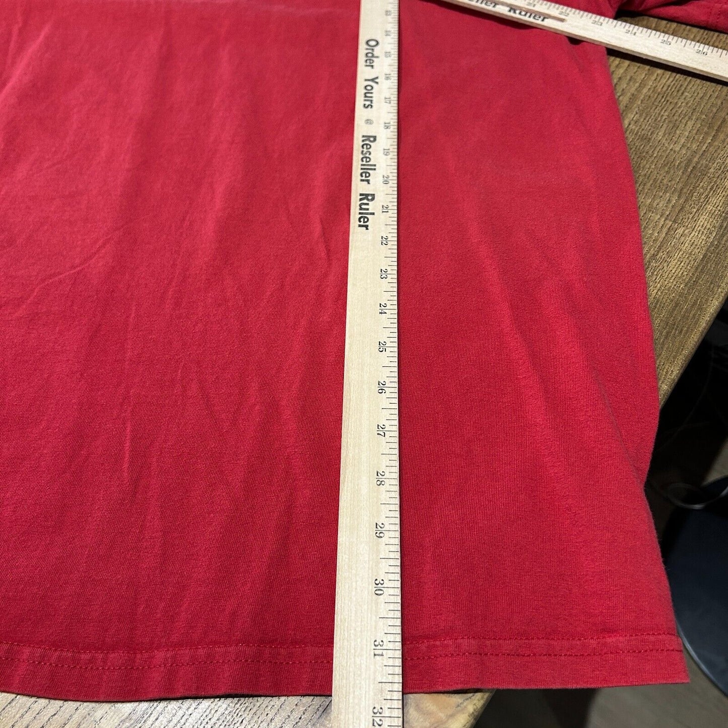 VINTAGE | NIKE Mini Swoosh Embroidered Logo Red T-Shirt sz XXL Adult