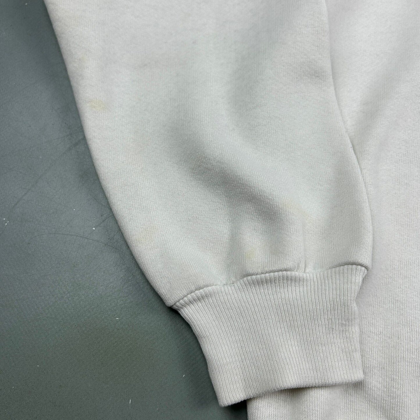 VINTAGE 80s Georgetown University White Crewneck Sweater sz Large Adult