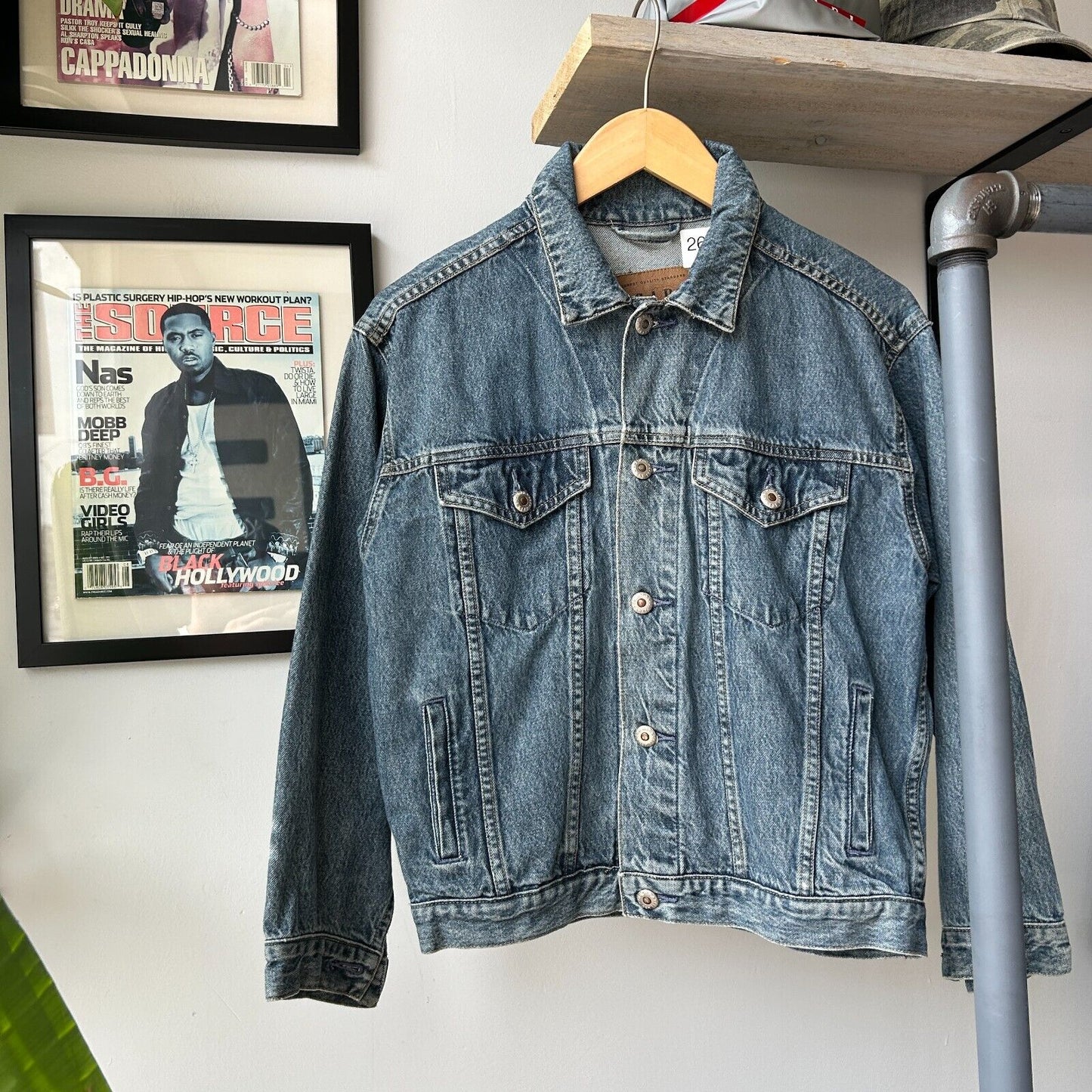 VINTAGE 90s | GAP Denim Jean Trucker Jacket sz S