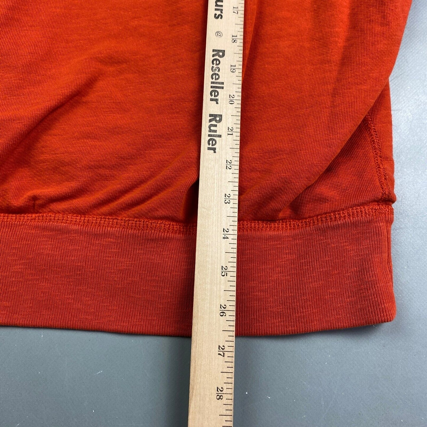 VINTAGE Ralph Lauren POLO Orange Thermal Lined Crewneck Sweater sz Large Adult