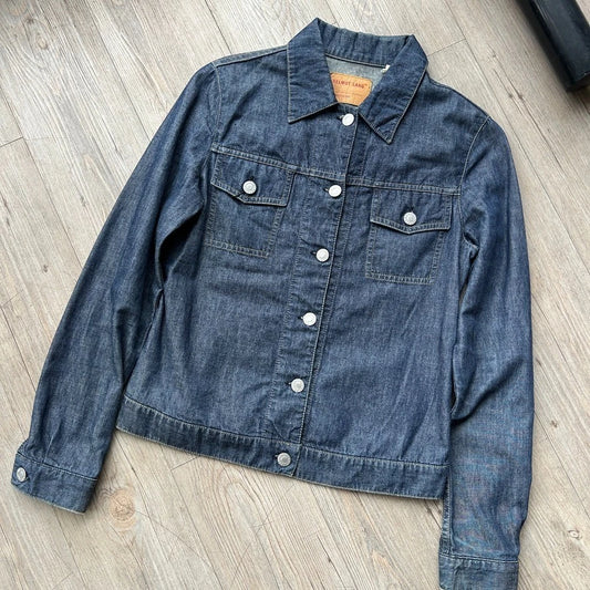 VINTAGE 90s | Helmut Lang Denim Trucker Jean Jacket sz 38 S
