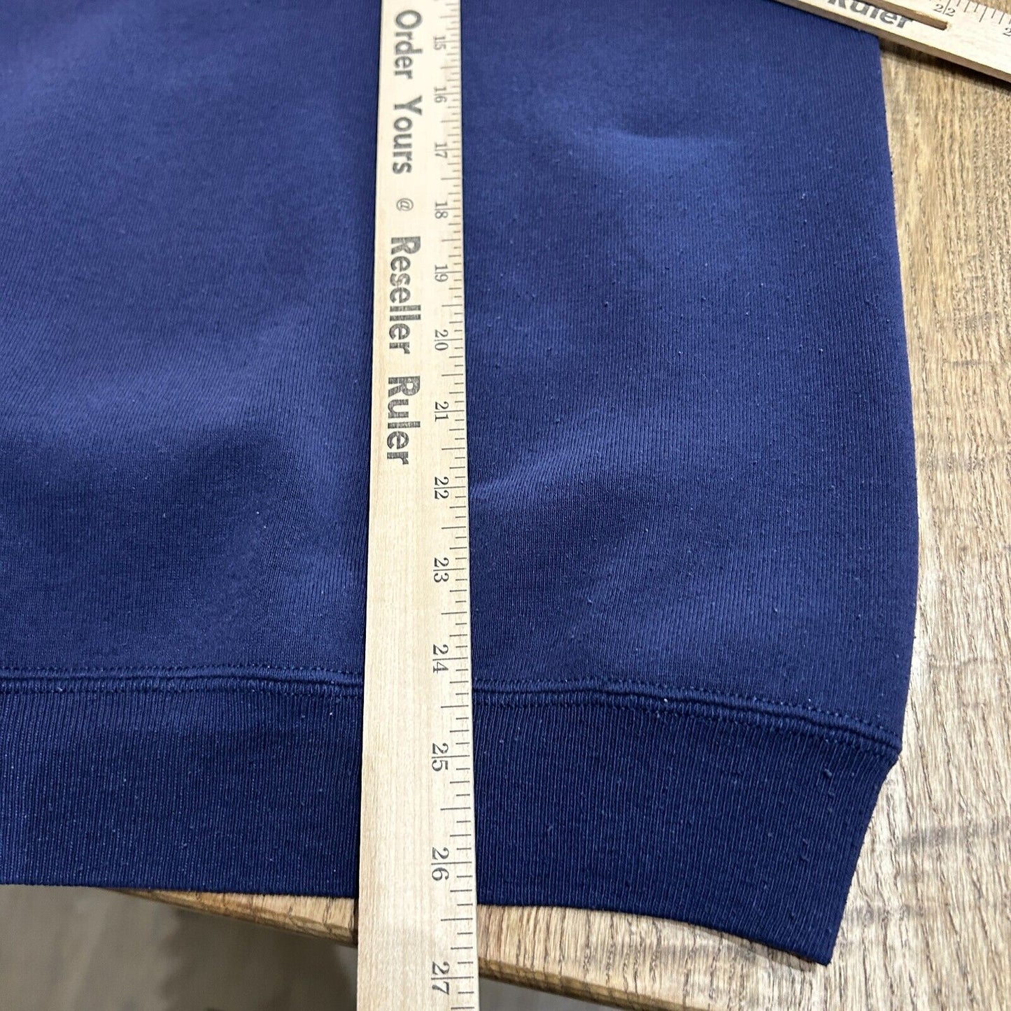 VINTAGE | Russell Athletic Blank Navy Crewneck Sweater sz L Made in USA