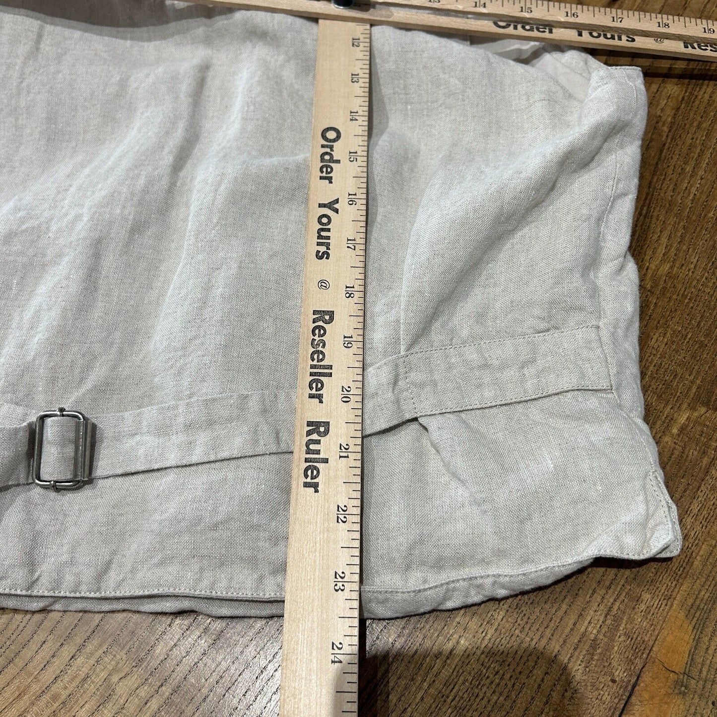 VINTAGE | AKA Eddie Bauer Linen Vest Jacket sz L Adult