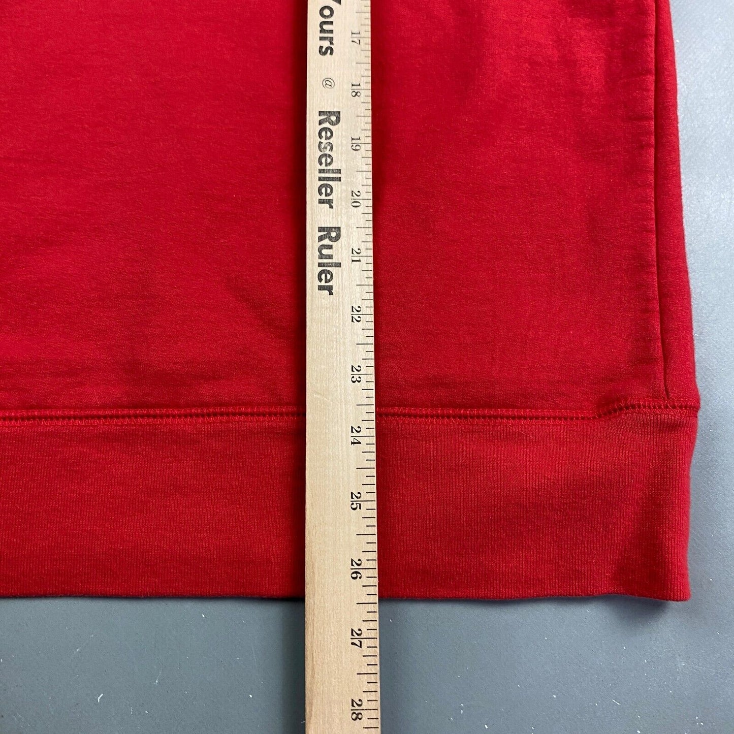 VINTAGE Calvin Klein Jeans Embossed Logo Red Sweater sz Large Womens