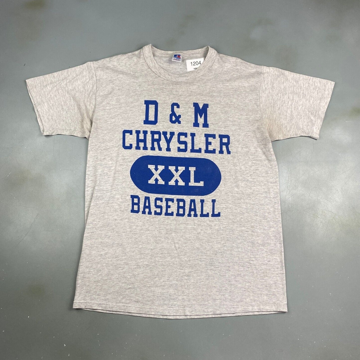 VINTAGE 90s D&M Chrysler XXL Baseball Russell T-Shirt sz Large Adult