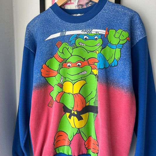 VINTAGE 90s | Ninja Turtles Crew Sweater sz XS / Youth L