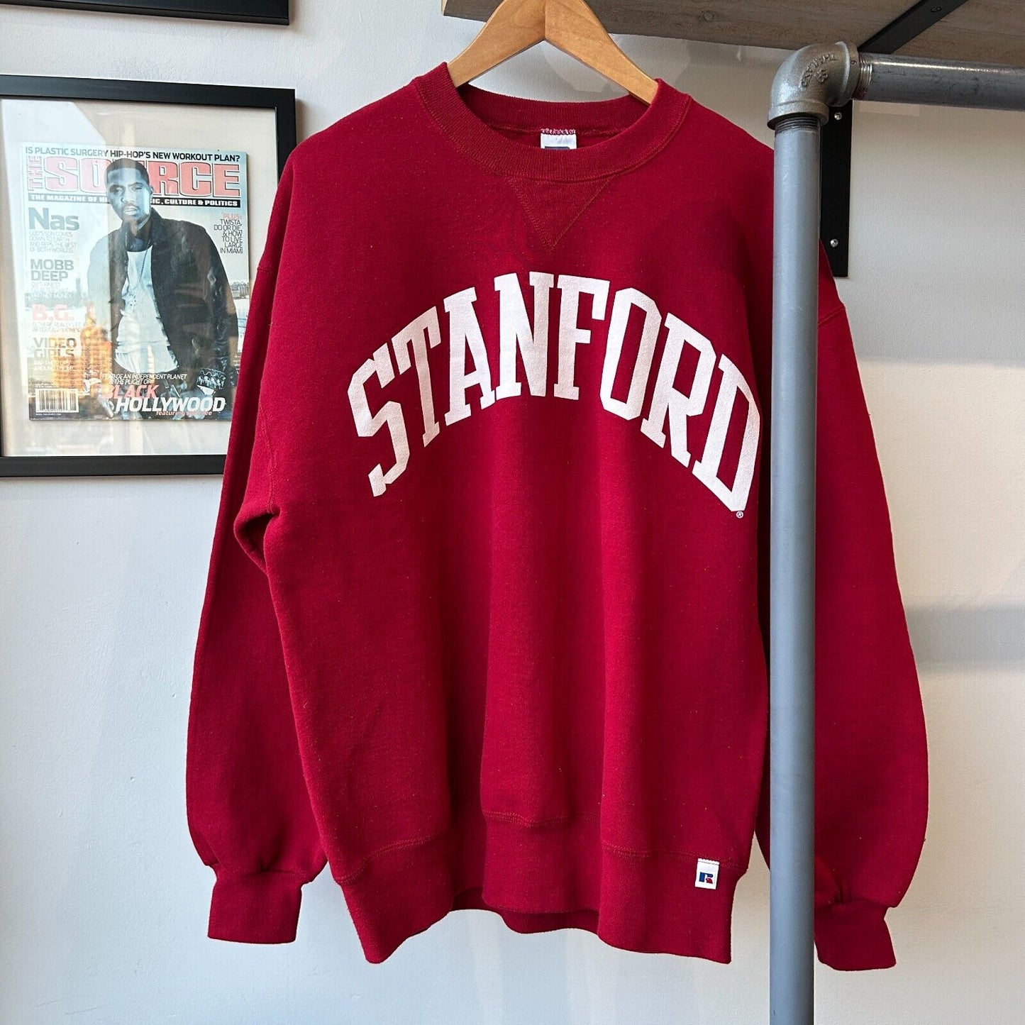VINTAGE 90s | Stanford University Russell Athletic Crew Sweater sz L