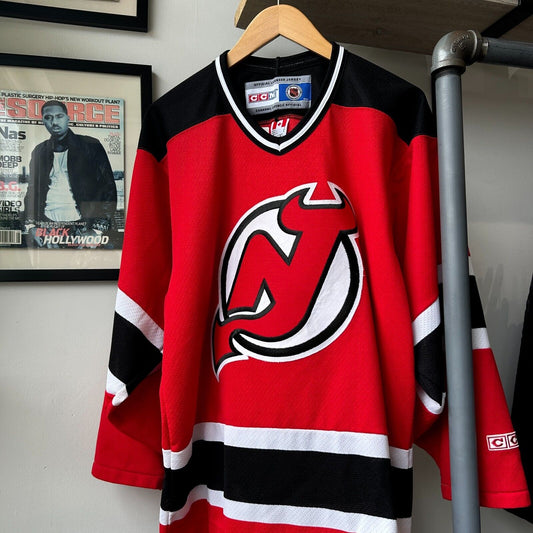 VINTAGE 90s | New Jersey Devils CCM Maska Hockey Jersey sz S