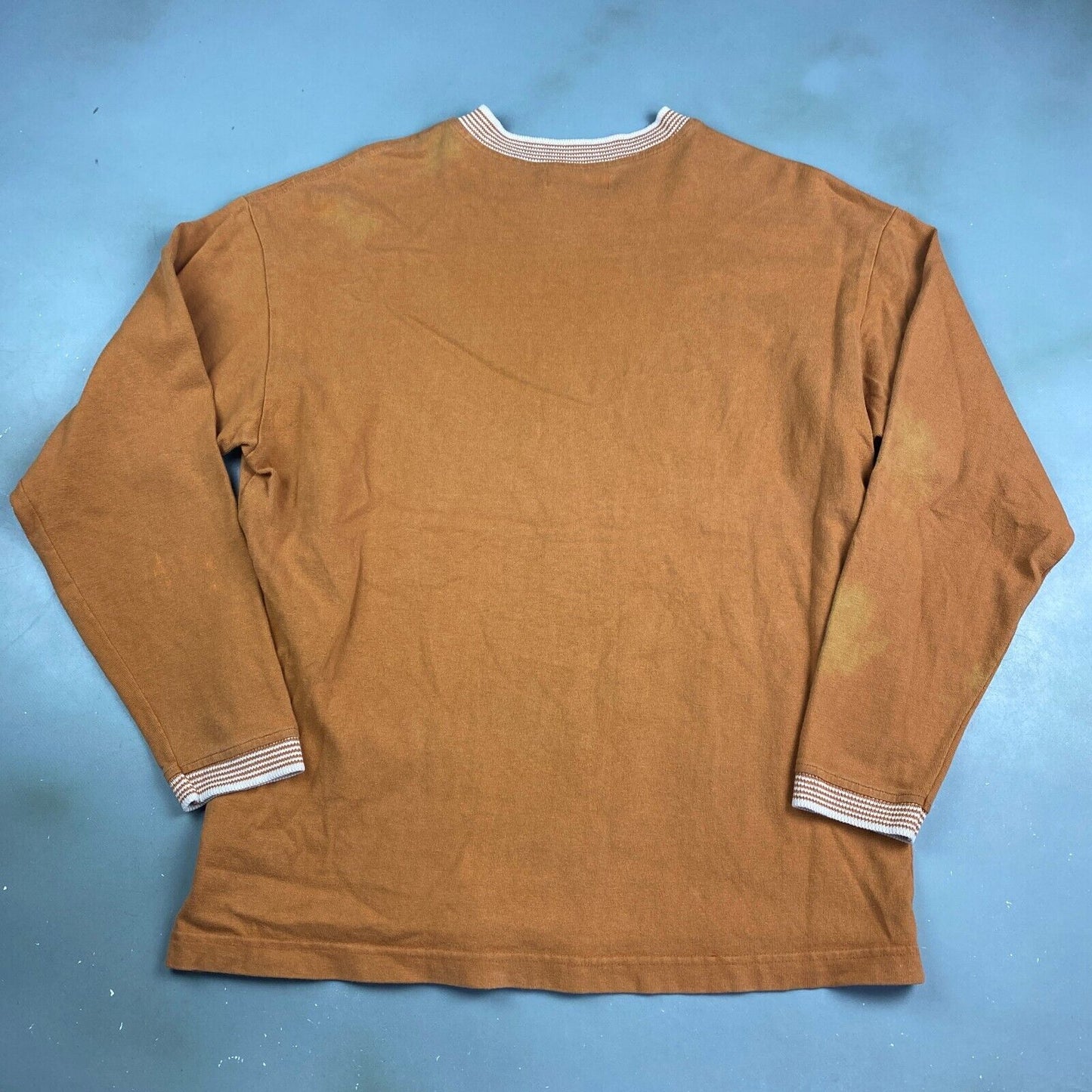 VINTAGE 90s Calvin Klein Jeans Ringer Long Sleeve T-Shirt sz M-L Adult