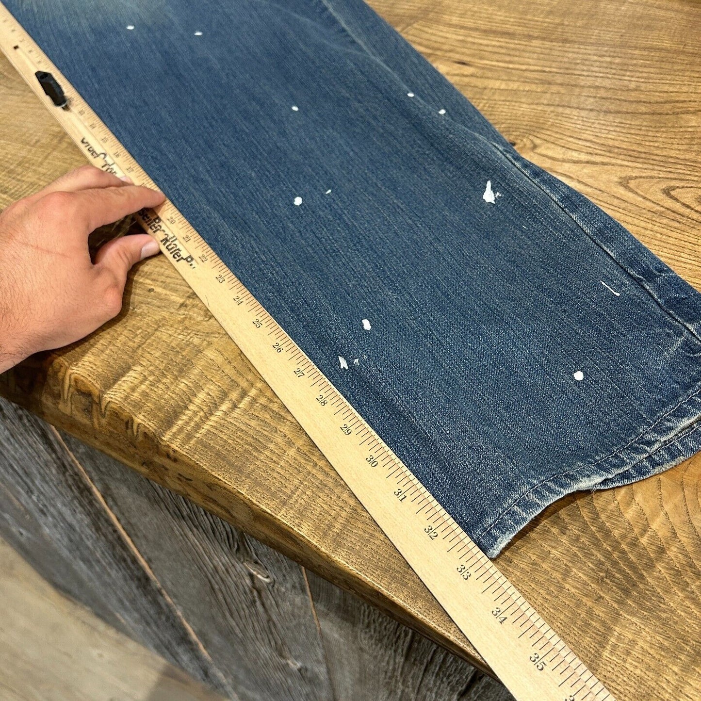 VINTAGE Y2K | Enyce Baggy Dotted Denim Jeans Pants sz W40 L34