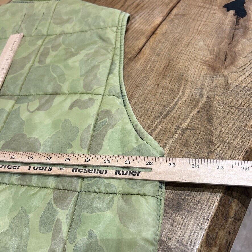 VINTAGE 70s/80s | Zero Wear Faded Camo Hunting Vest Jacket sz L
