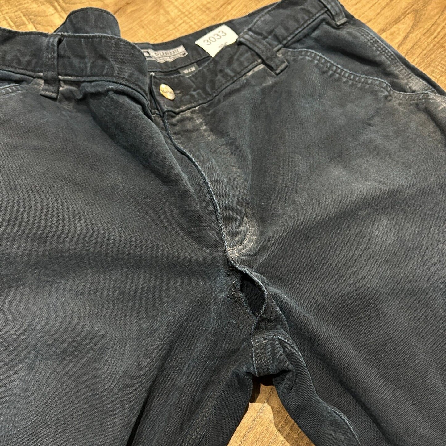 VINTAGE | Carhartt Faded Black Workwear Pants sz W38 L32