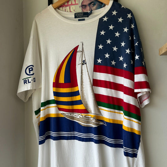 CP-93 Ralph Lauren Sailing Limited Regatta T-Shirt sz XL
