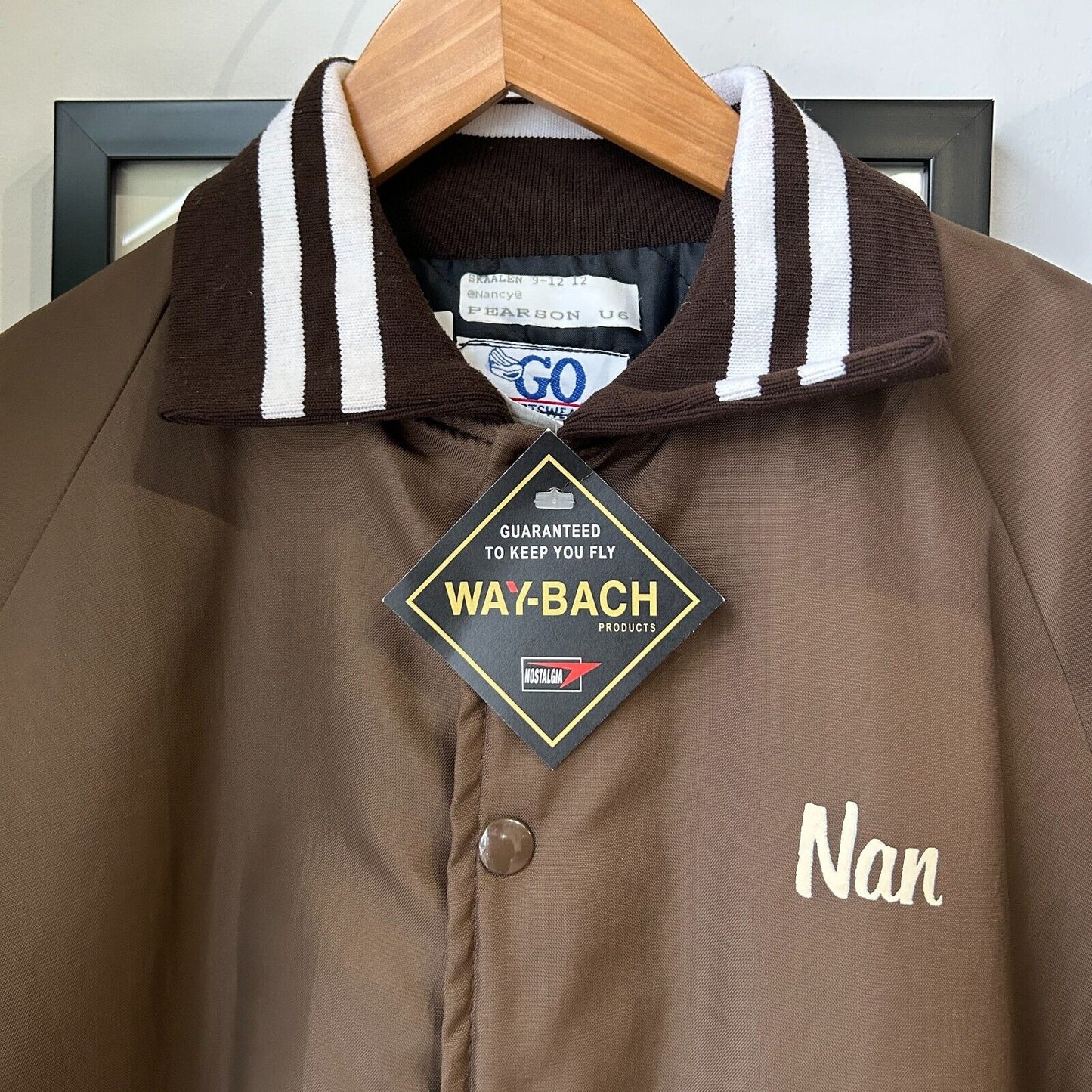 VINTAGE 90s | Lazy Ranch & Horse Co Brown Button Snap Bomber Jacket sz S Adult