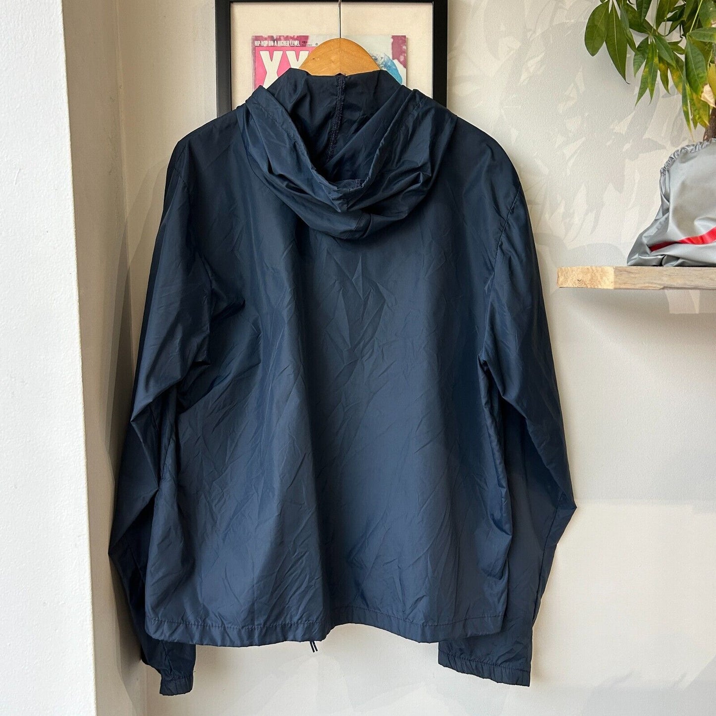 VINTAGE | Eddie Bauer 1/2 Zip Navy Anorak Windbreaker Jacket sz L