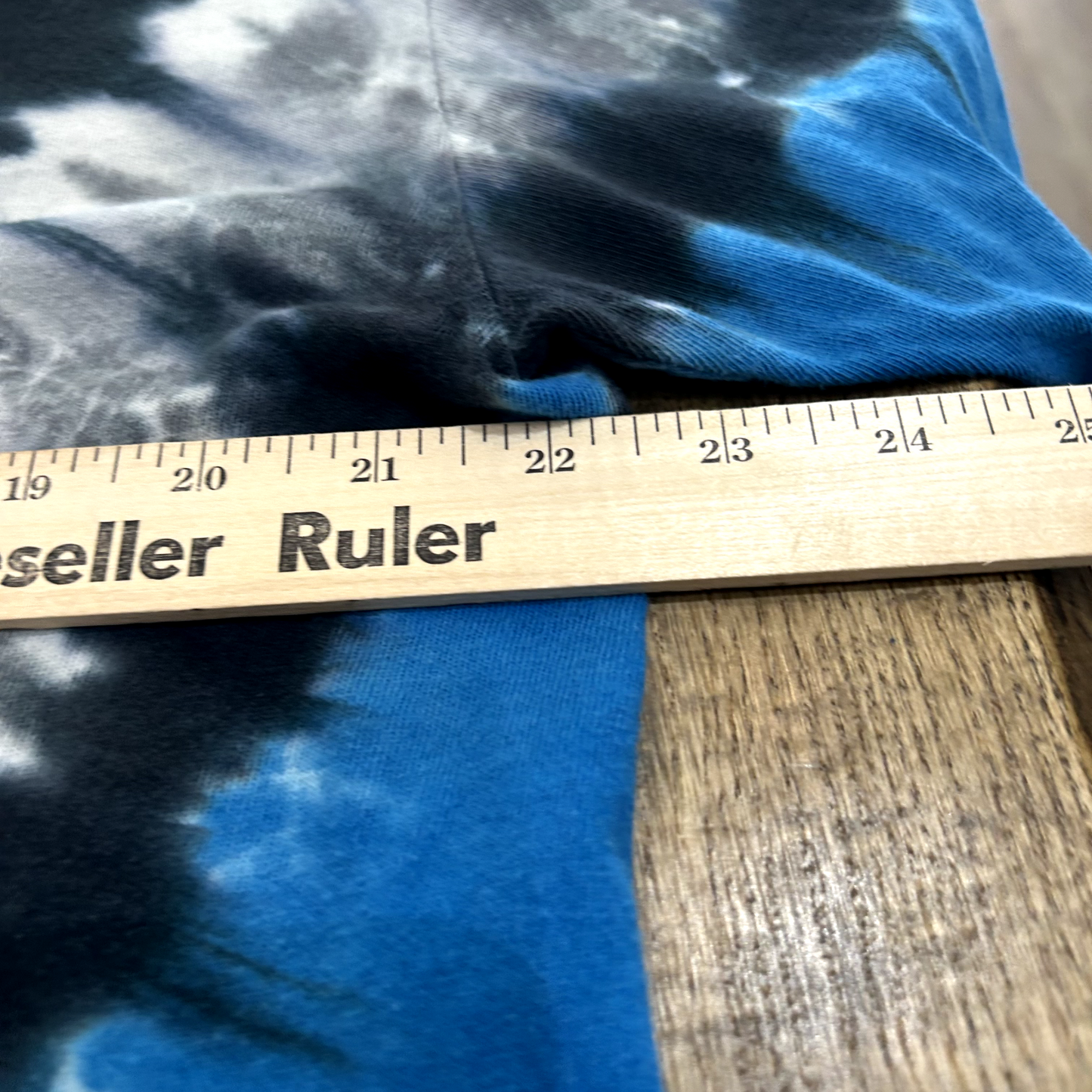 RUSH All Over Print Tie Dye Liquid Blue Graphic T-Shirt sz L AOP