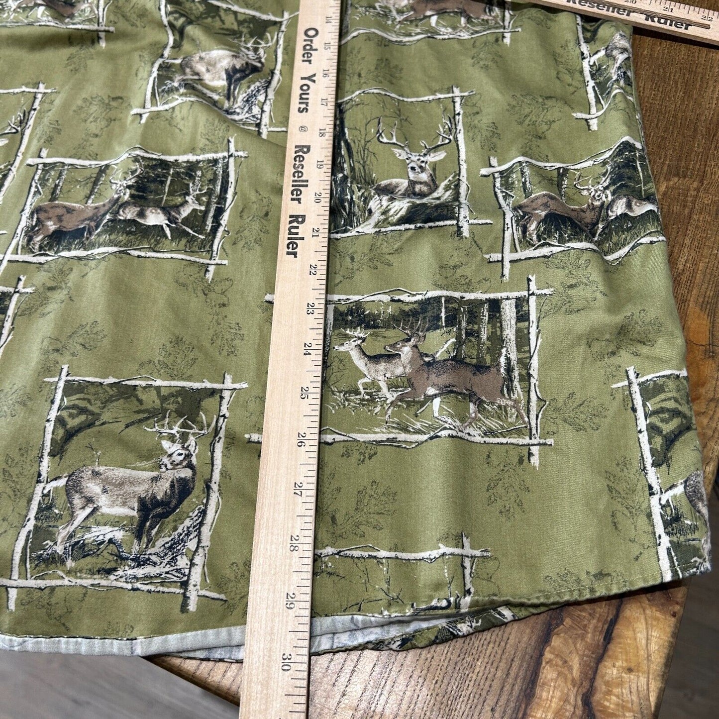 VINTAGE | Gallop Nature Deer Short Sleeve Button Down Shirt sz L