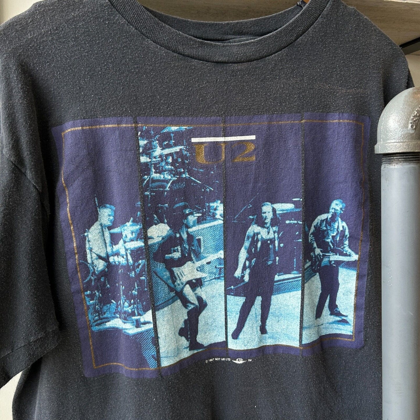 VINTAGE 80s | U2 Live Tour Band T-Shirt sz M Adult