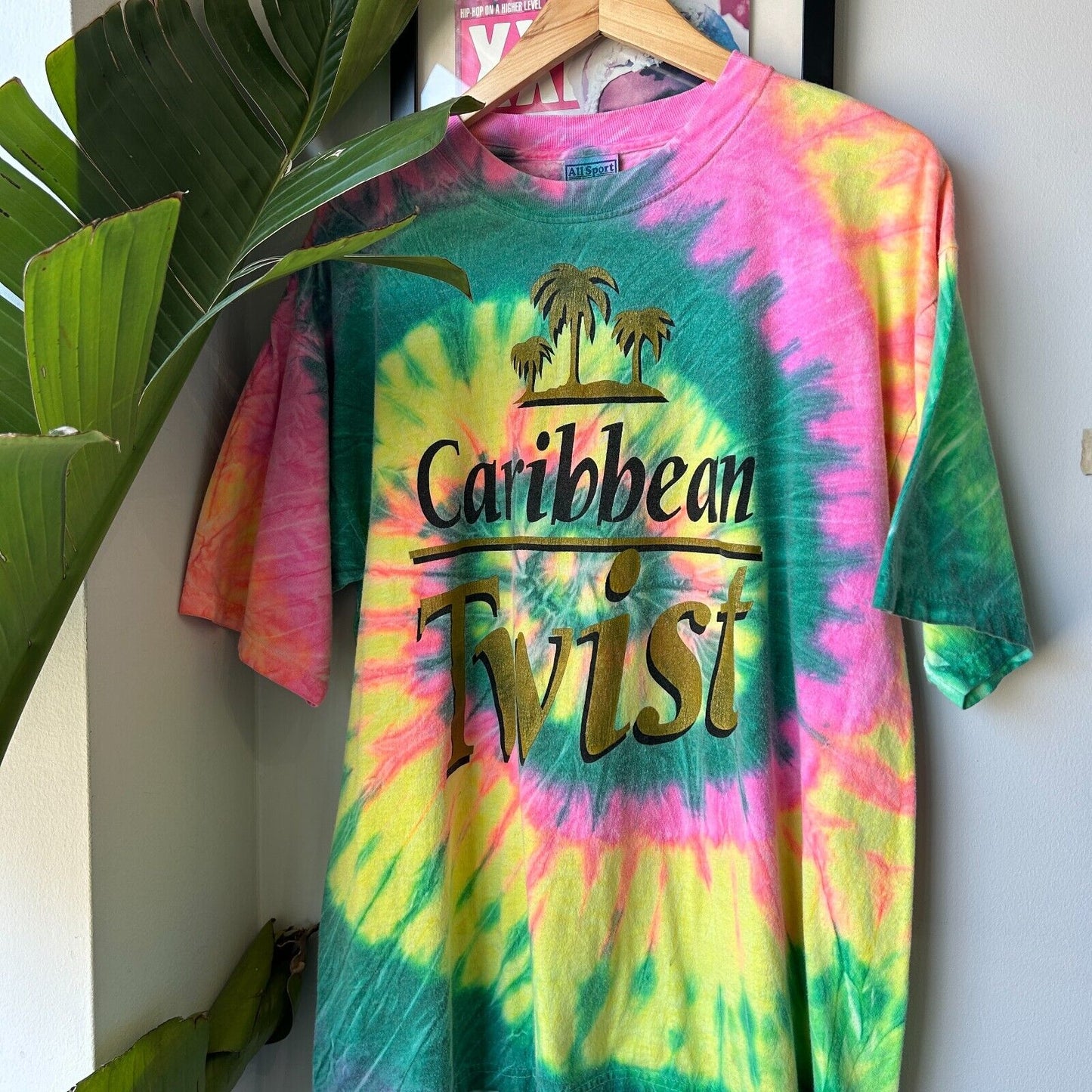 VINTAGE 90s | Caribbean Twist Tye Dye T-Shirt sz L