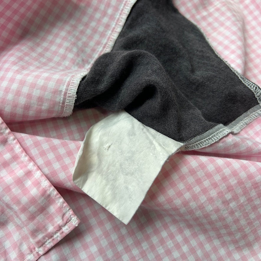 Comme Des Garcons Homme | Gingham Cotton Panel Button Down Shirt sz S/M