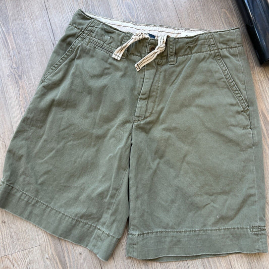 VINTAGE | Ralph Lauren Faded Olive Cotton Canvas Shorts sz W32