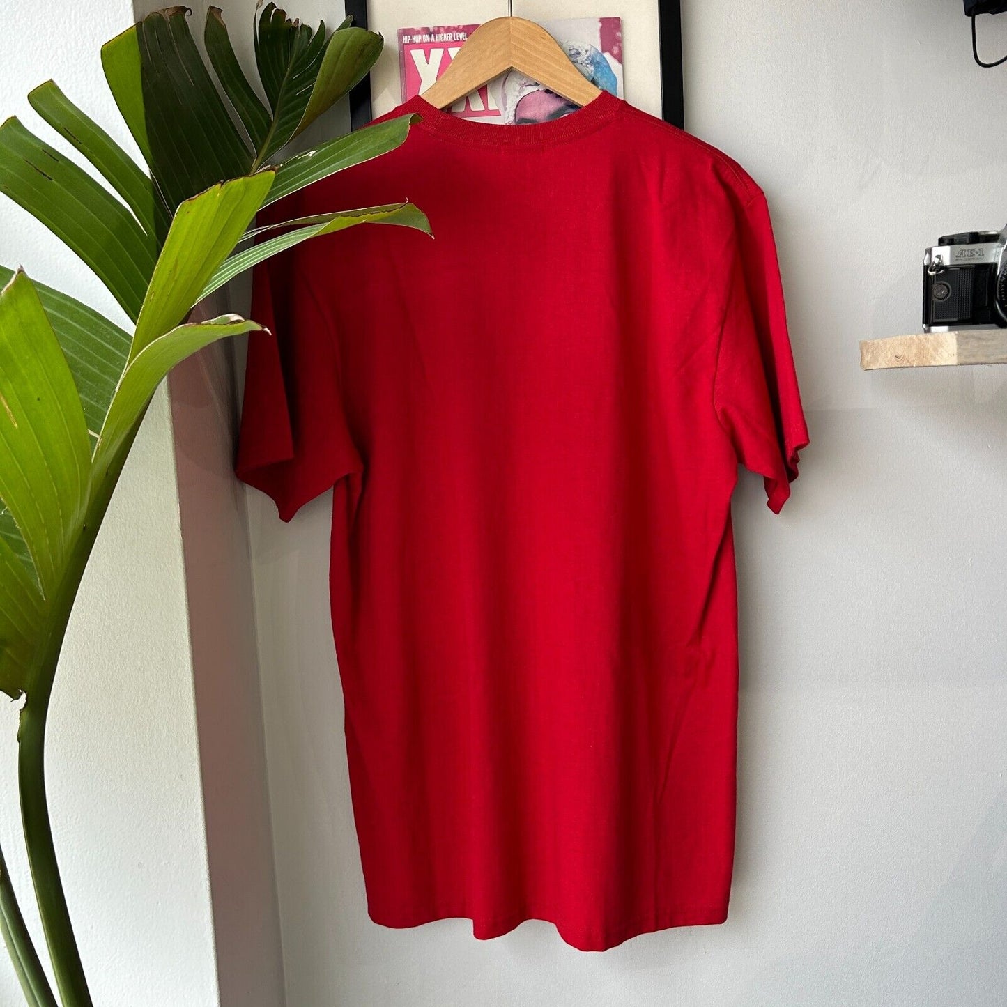 STUSSY Mosaic Tile Logo Red T-Shirt sz M Adult New With Tags
