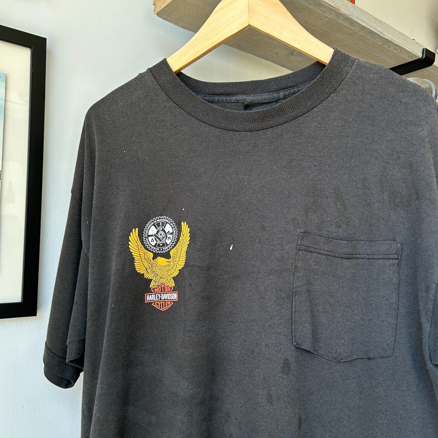 VINTAGE 90s | Harley Davidson District 98 Biker T-Shirt sz L