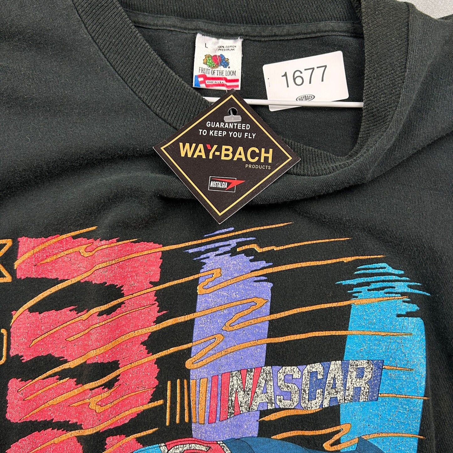 VINTAGE 90s | NASCAR VALVOLINE Racing Black T-Shirt sz L Adult