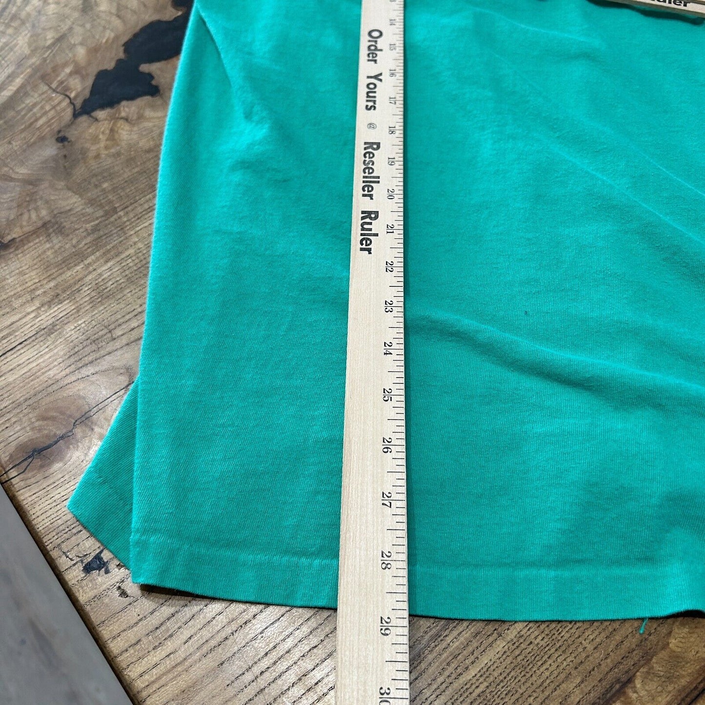 VINTAGE 90s | Jackson Hole Wyoming Teal Logo T-Shirt sz L Adult