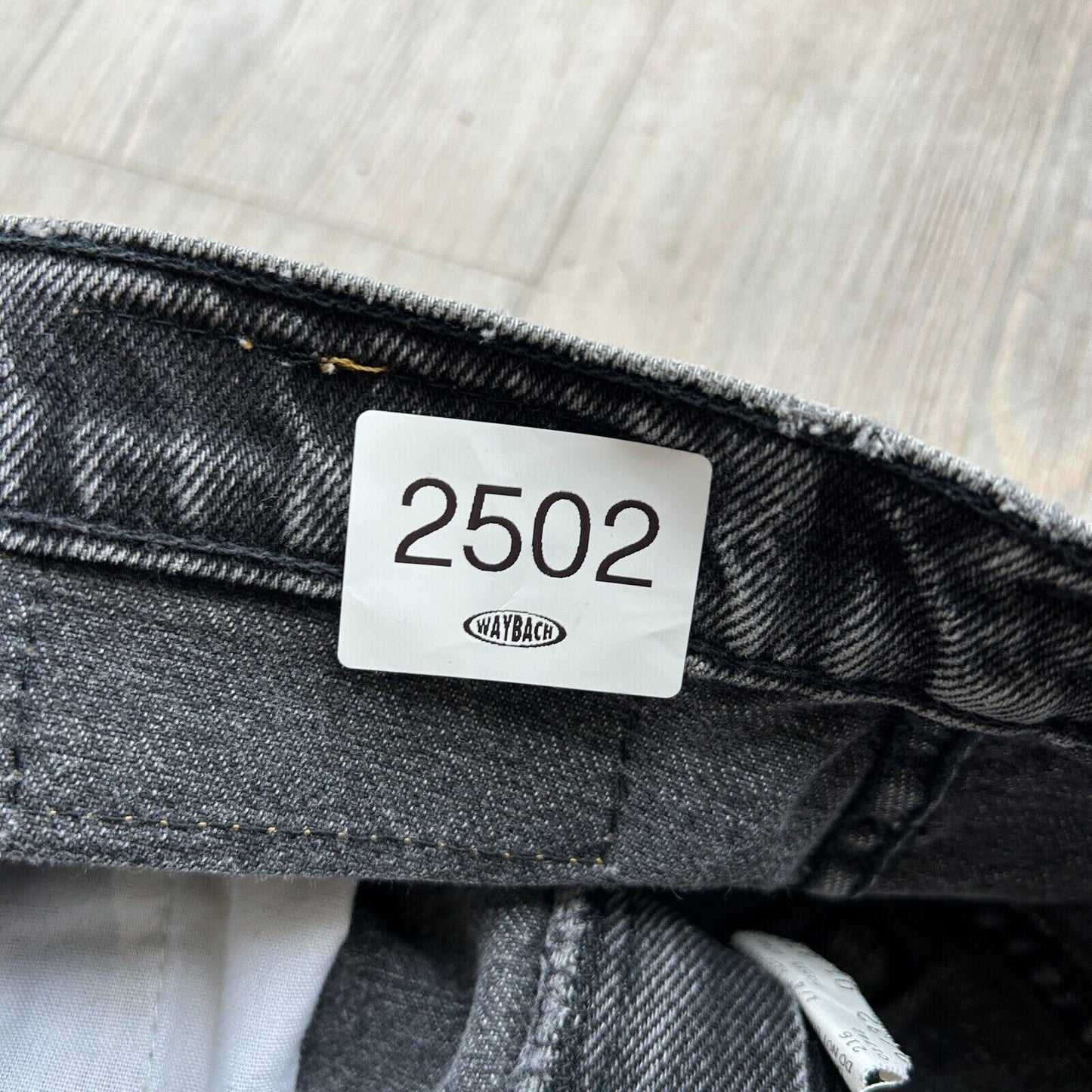 VINTAGE 90s | LEVIS 535 Faded Black Denim Jeans Pants sz W29 L32