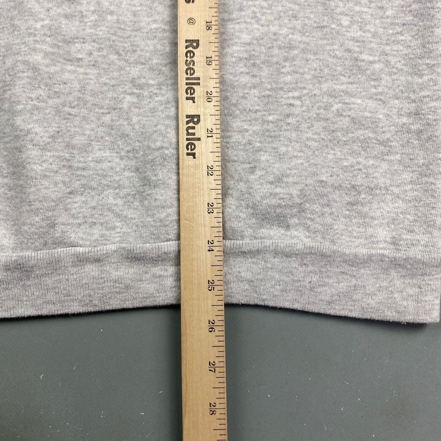 VINTAGE 90s Blank Grey Logo 7 Crewneck Sweater sz Large Men Adult