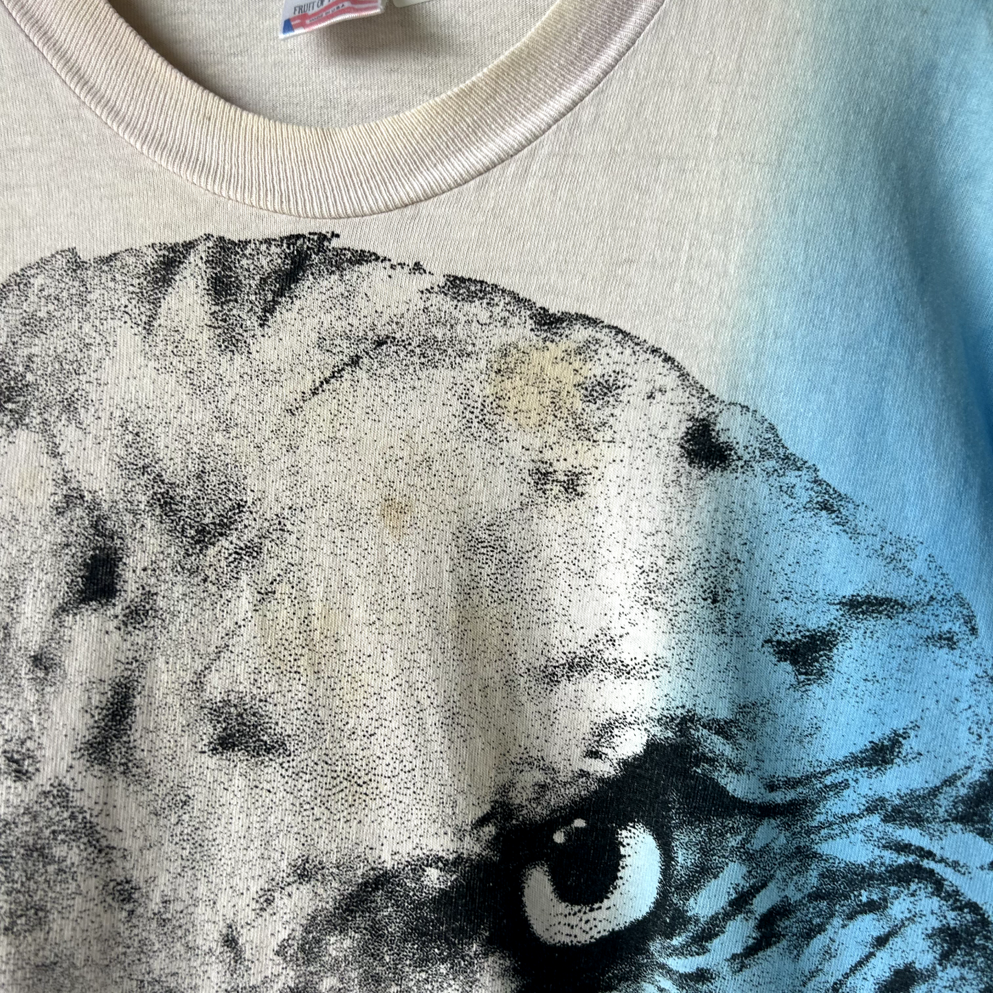 VINTAGE 90s | American Bald Eagle All Over Print T-Shirt sz XL Adult Made In USA