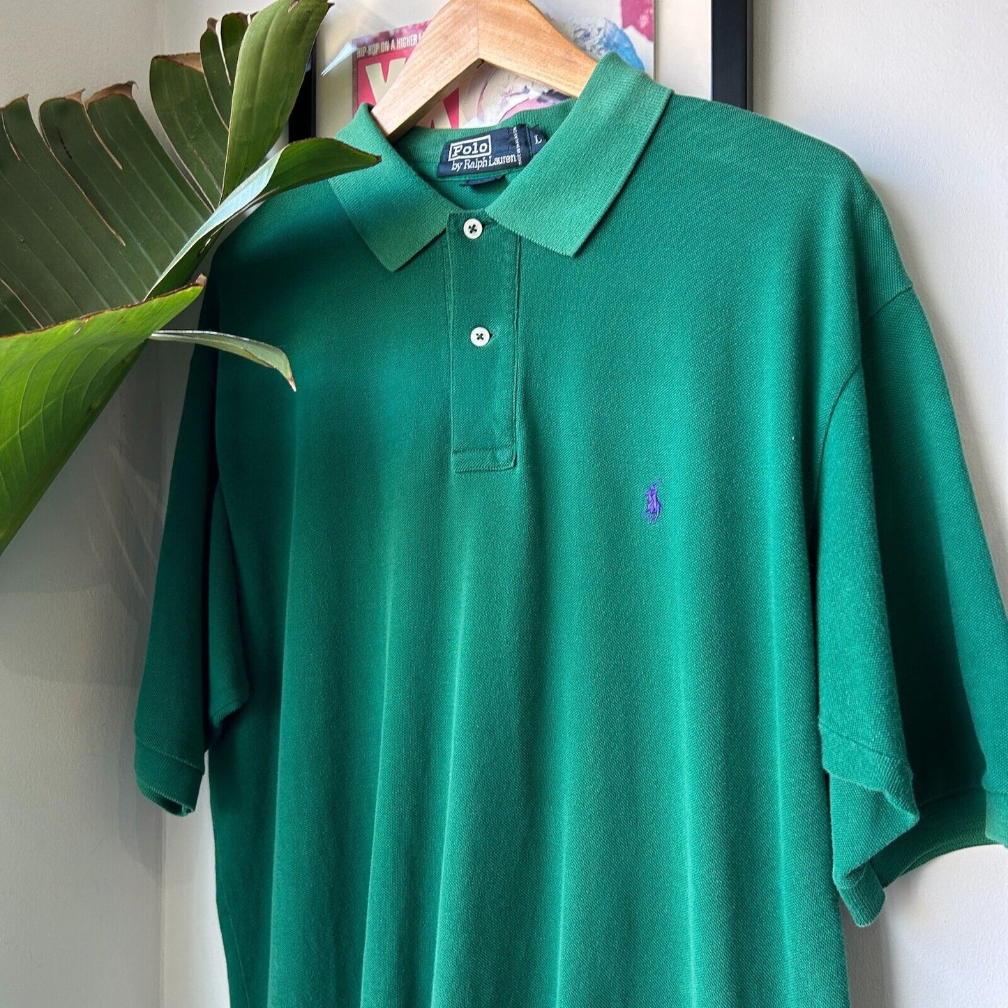 VINTAGE | Ralph Lauren Sm Pony Polo Shirt sz L Adult