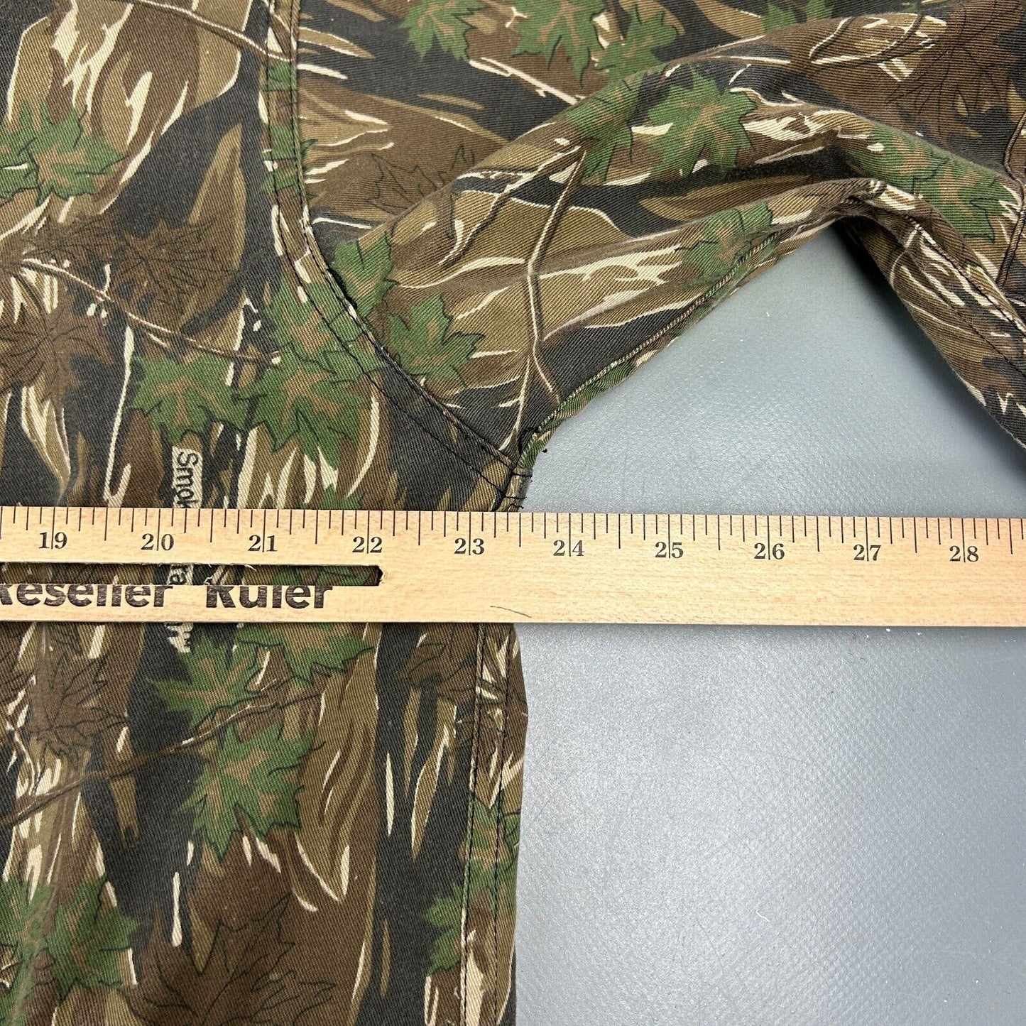 VINTAGE 90s | Military Smokey Branch Camo Chore Work Jacket sz M-Reg Adult