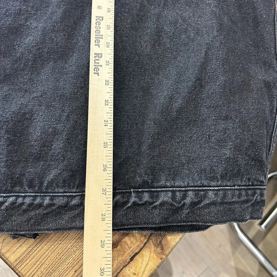 VINTAGE | Stussy Black Denim Workwear Chore Jacket sz M/L