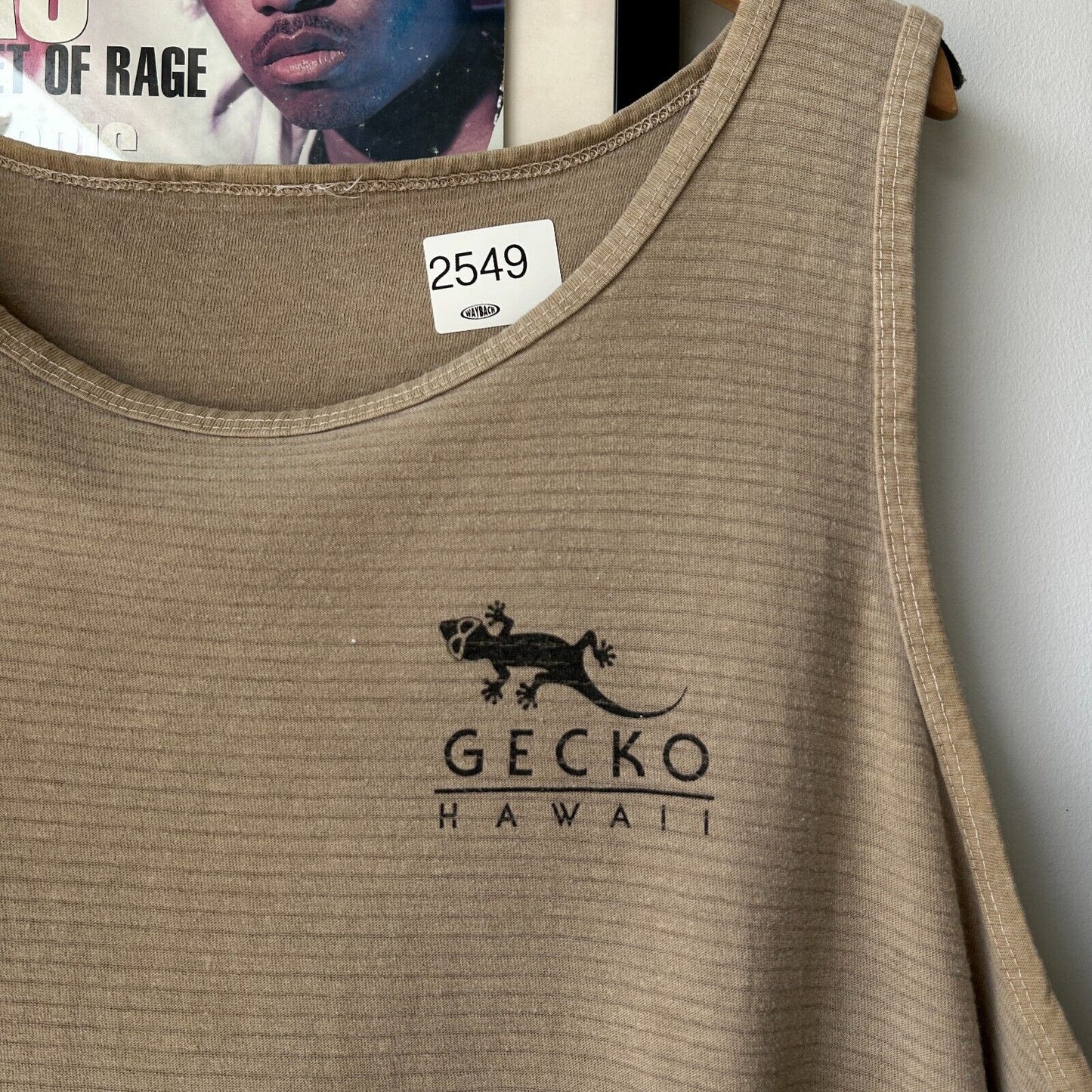 VINTAGE 90s | Gecko Hawaii Tank Shirt sz XL